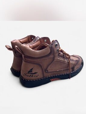 Salkin Women’s boat shoes Leather 8 Casual Lace-Up Boots
